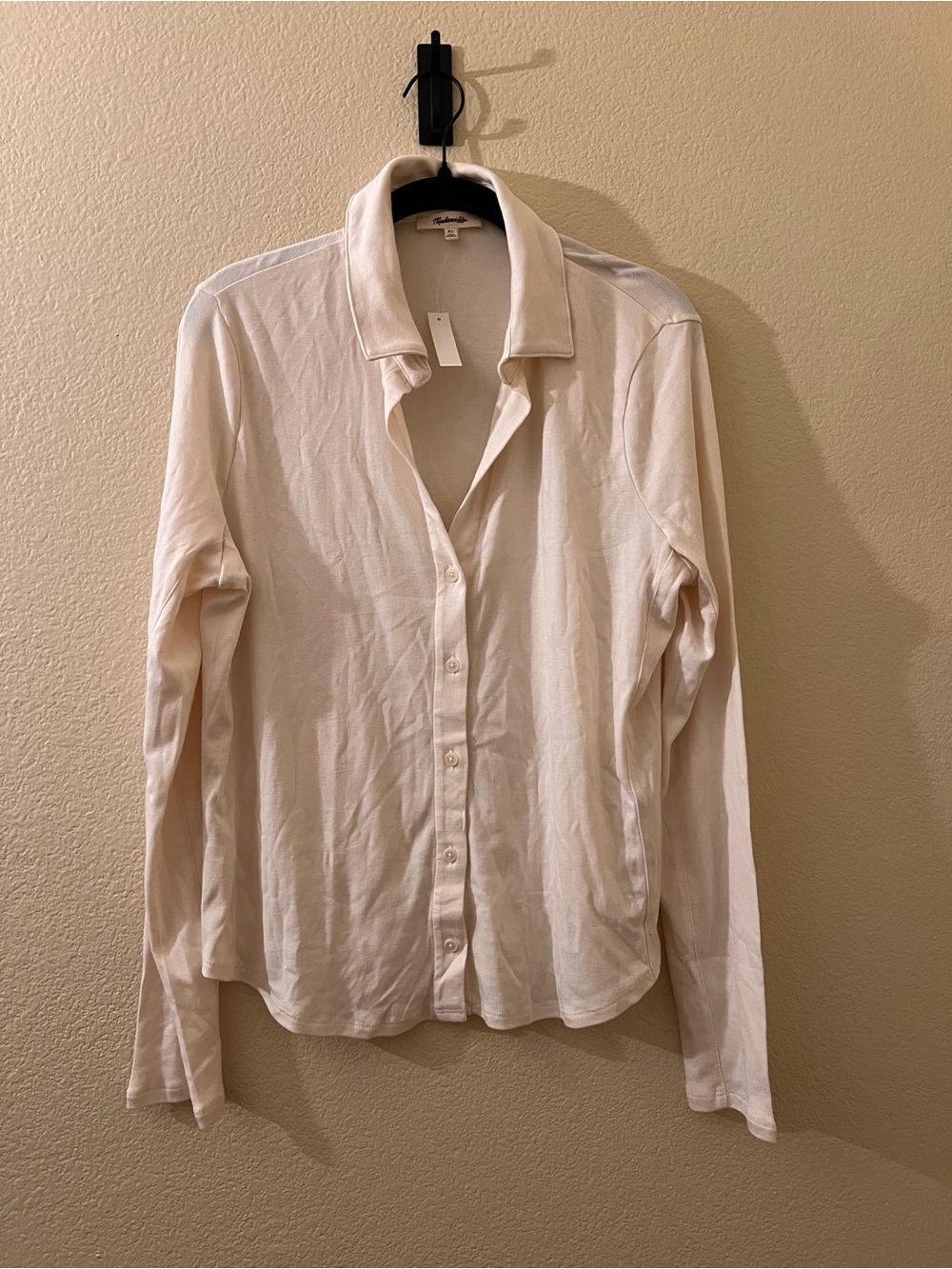 Madewell Off-White Collared Shirt